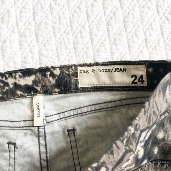 rag & bone Legging in Feather Print - Picture 8 of 8